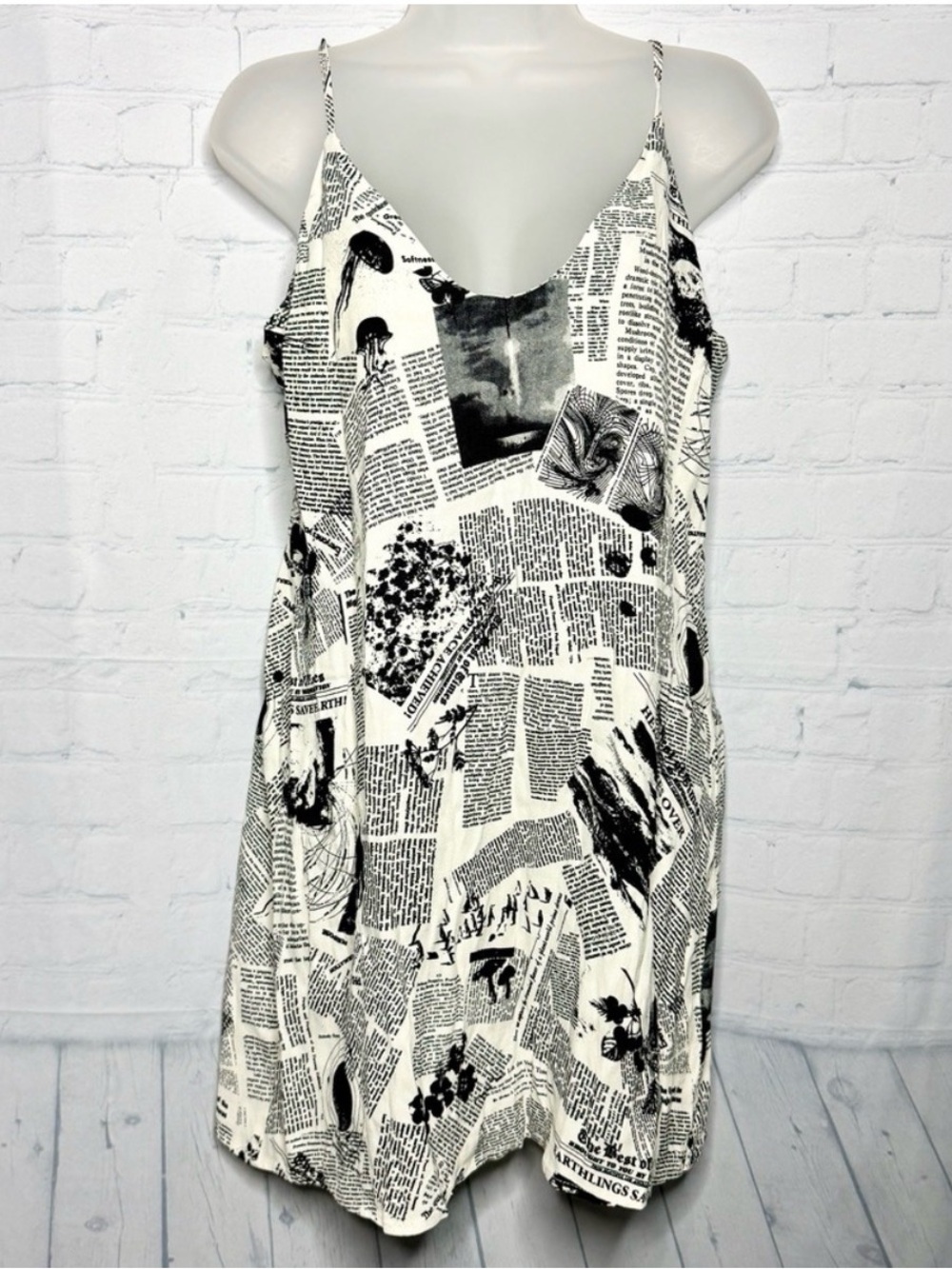 Reformation Newsprint Dress